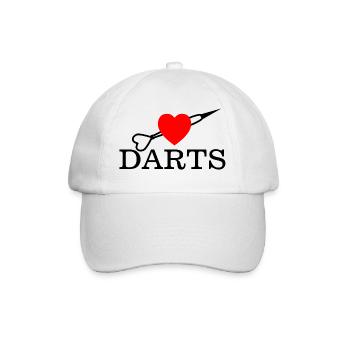 Darts Dart - Baseballkappe - Weiß/Weiß - Vorne
