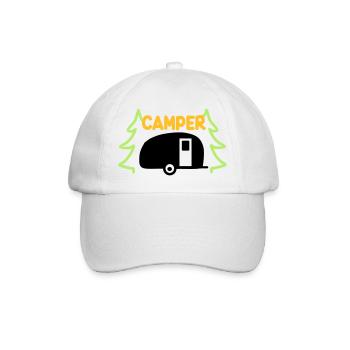 Camper - Urlaubsreif - Baseballkappe - Weiß/Weiß - Vorne