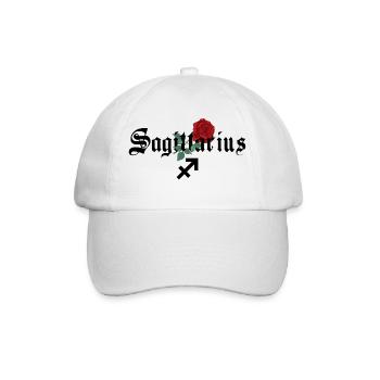 Schütze-Rosen-Tierkreis - Baseballkappe - Weiß/Weiß - Vorne
