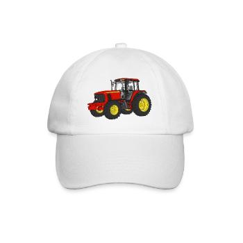 Traktor - Baseballkappe - Weiß/Weiß - Vorne