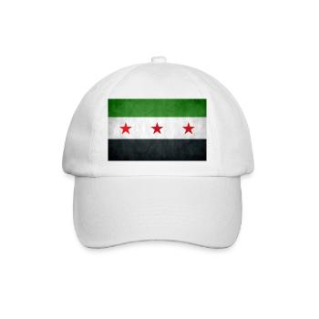 Syrien - Baseballkappe - Weiß/Weiß - Vorne