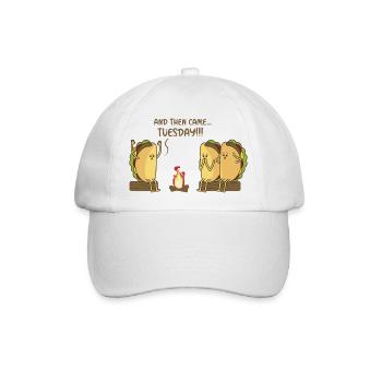 Es ist Taco Dienstag Humor Phrase Witz Meme - Baseballkappe - Weiß/Weiß - Vorne