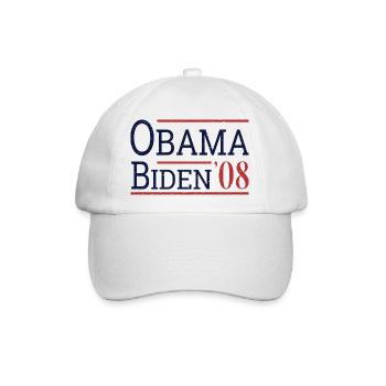 Jahrgang Barack Obama Joe Biden 2008 II - Baseballkappe - Weiß/Weiß - Vorne