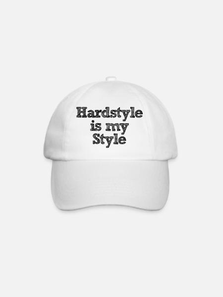 Hardstyle is my Style Nr.19 - Baseballkappe - Weiß/Weiß