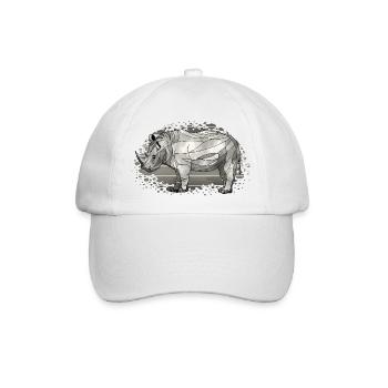 Nashorn - Baseballkappe - Weiß/Weiß - Vorne