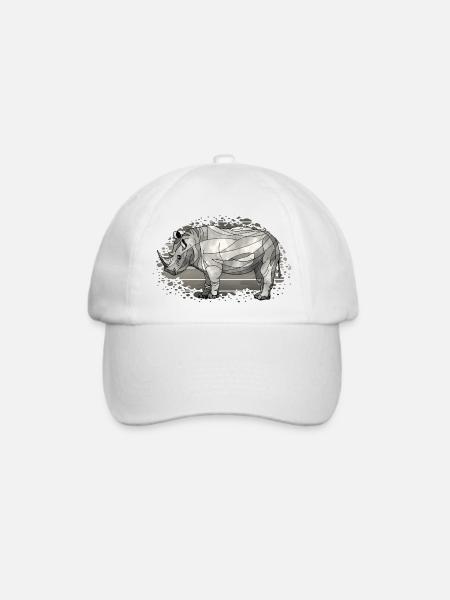 Nashorn - Baseballkappe - Weiß/Weiß