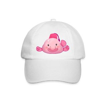 Blobfisch - Baseballkappe - Weiß/Weiß - Vorne