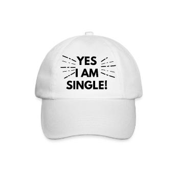 Single - Baseballkappe - Weiß/Weiß - Vorne