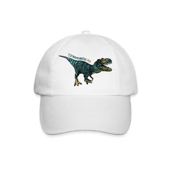 T-Rex - Baseballkappe - Weiß/Weiß - Vorne