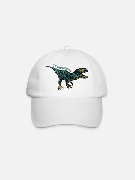 T-Rex - Baseballkappe - Weiß/Weiß