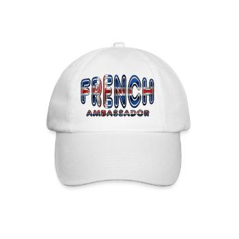 Englischer Botschafter - Baseballkappe - Weiß/Weiß - Vorne