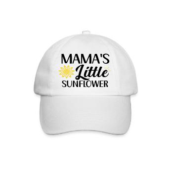 Mama´s Little Sunflower - Baseballkappe - Weiß/Weiß - Vorne