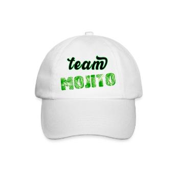 Team MOJITO - Baseballkappe - Weiß/Weiß - Vorne