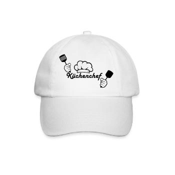 Küchenchef - Baseballkappe - Weiß/Weiß - Vorne