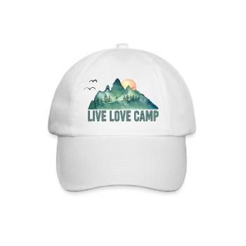 Live Liebescamp - Baseballkappe - Weiß/Weiß - Vorne