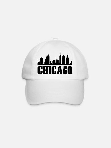 Chicago - Baseballkappe - Weiß/Weiß