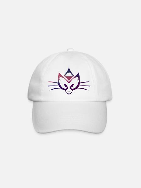 Cat - Baseballkappe - Weiß/Weiß