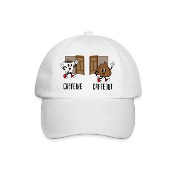 Caffeine Caffeout - Baseballkappe - Weiß/Weiß - Vorne