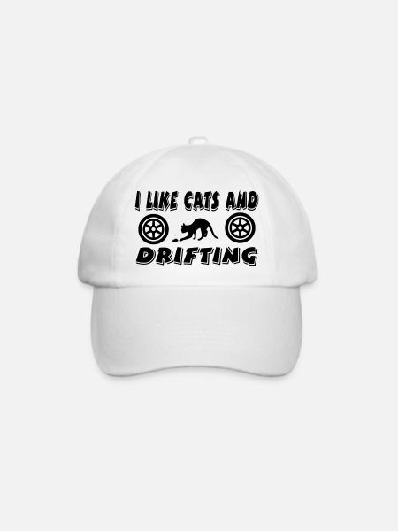 Auto - Baseballkappe - Weiß/Weiß