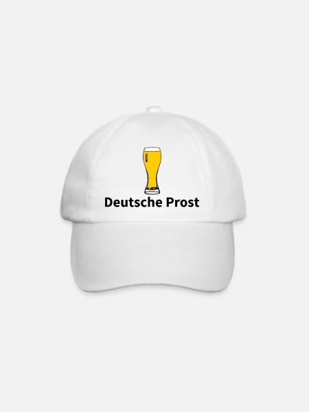 Standard Bier nur hier - Baseballkappe - Weiß/Weiß