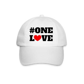 One Love - Baseballkappe - Weiß/Weiß - Vorne