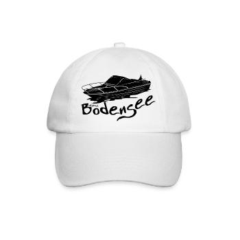 Motorboot schwarz - Baseballkappe - Weiß/Weiß - Vorne