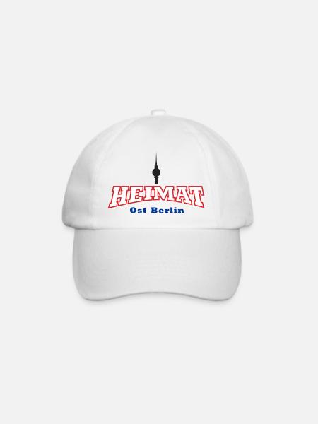 Heimat Ost Berlin DDR - Baseballkappe - Weiß/Weiß