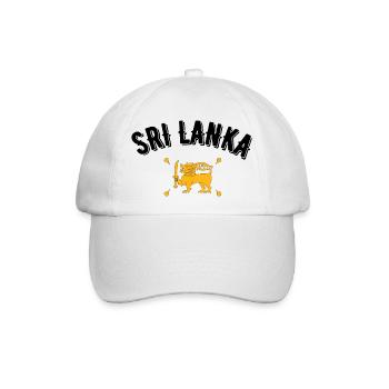 Sri Lanka - Baseballkappe - Weiß/Weiß - Vorne