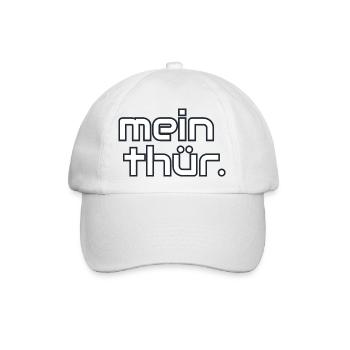 mein Thüringen - Baseballkappe - Weiß/Weiß - Vorne