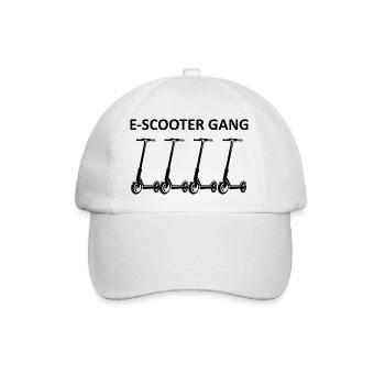 E-Scooter E-Roller Scooter - Baseballkappe - Weiß/Weiß - Vorne
