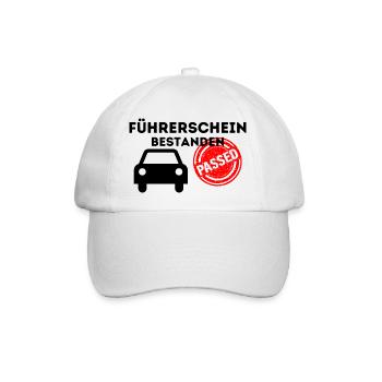 Führerschein - Baseballkappe - Weiß/Weiß - Vorne