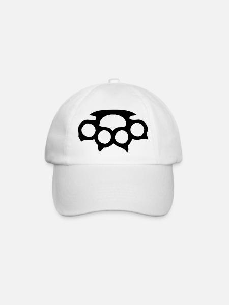 Amerikanische Faustwaffe - Baseballkappe - Weiß/Weiß