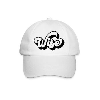 Coole Frau Matching Paar Hochzeitsfeier Ehe - Baseballkappe - Weiß/Weiß - Vorne