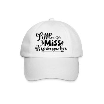 Little Miss Kindergarten - Baseballkappe - Weiß/Weiß - Vorne