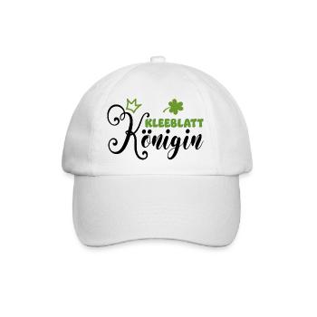 Kleeblatt Königin | Irland St Patrick grün Expat - Baseballkappe - Weiß/Weiß - Vorne