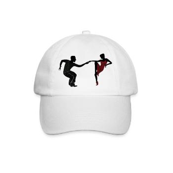 Tanzpaar - Baseballkappe - Weiß/Weiß - Vorne