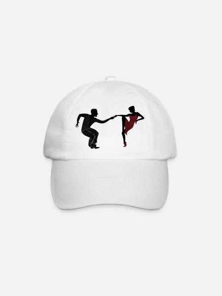 Tanzpaar - Baseballkappe - Weiß/Weiß