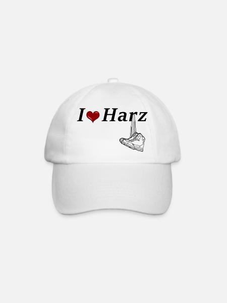 Wanderschuhe mit Spruch und Herz - Baseballkappe - Weiß/Weiß