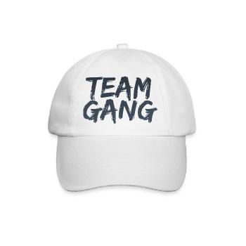 Team Gang - Party-Eyecatcher - Company - Baseballkappe - Weiß/Weiß - Vorne
