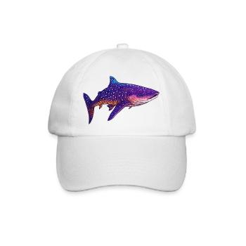 Ein Riese unter den Fischen: Der Walhai - Baseballkappe - Weiß/Weiß - Vorne