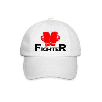 fighter - Baseballkappe - Weiß/Weiß - Vorne