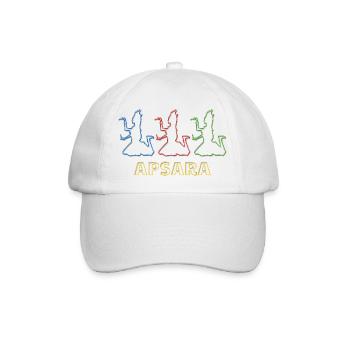 Kambodscha Tradition Tanz Khmer Apsara I Geschenk - Baseballkappe - Weiß/Weiß - Vorne