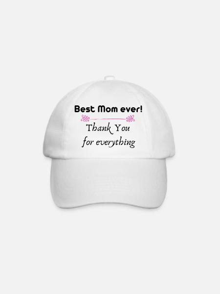 Best Mom ever! - Baseballkappe - Weiß/Weiß