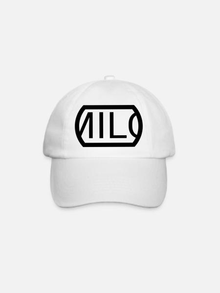 Milo - halbrund - Baseballkappe - Weiß/Weiß