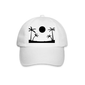 beach - Baseballkappe - Weiß/Weiß - Vorne