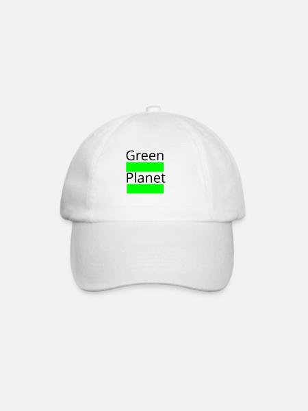 Green Planet - Baseballkappe - Weiß/Weiß
