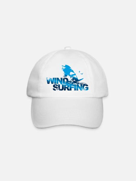 Windsurfer - Baseballkappe - Weiß/Weiß