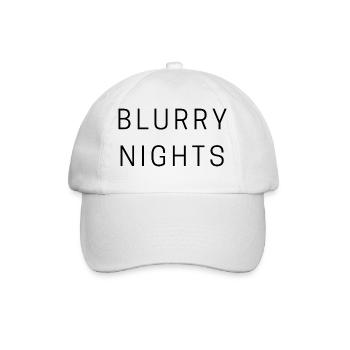 Blurry Nights/verschwommene Nächte - Party/Sommer - Baseballkappe - Weiß/Weiß - Vorne