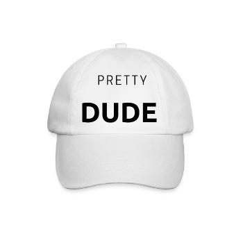 Pretty Dude - Surfing - Geschenk - Baseballkappe - Weiß/Weiß - Vorne