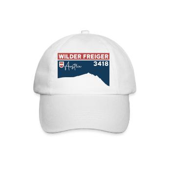 Wilder Freiger Bergtour Roter Grat Gipfel Höhe - Baseballkappe - Weiß/Weiß - Vorne